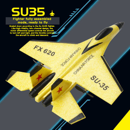 RC Plane SU35 2.4G With LED Lights Aircraft Remote Control Flying Model Glider Airplane SU57