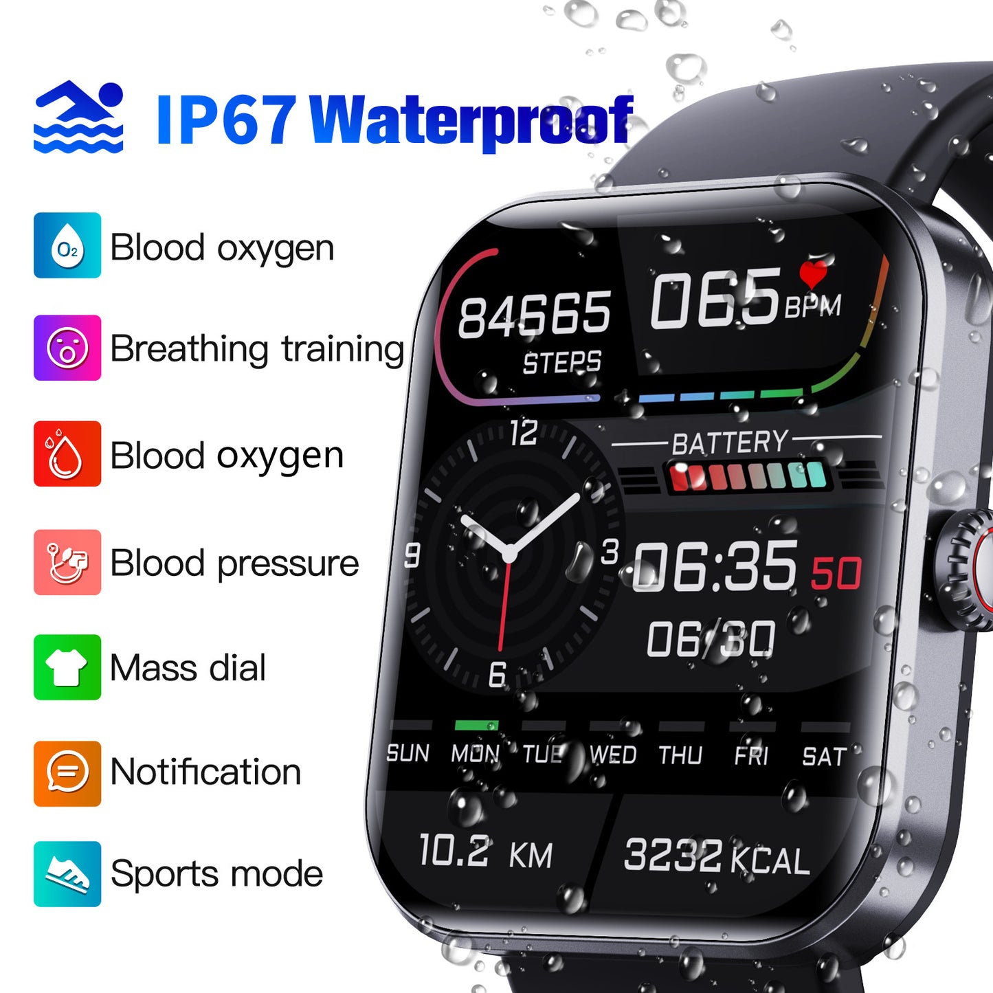 Suga Pro Blood Glucose Monitoring Smartwatch