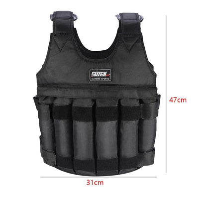 30KG Adjustable Exercise Loading Weight Vest - Weighted Vest Adjustable for Exercise