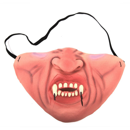 Funny Half Face Horrible Masks -  Halloween Cosplay Props