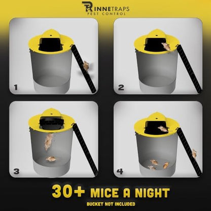 Rat Flip & Slip Trap - Bucket Lid Mouse Trap