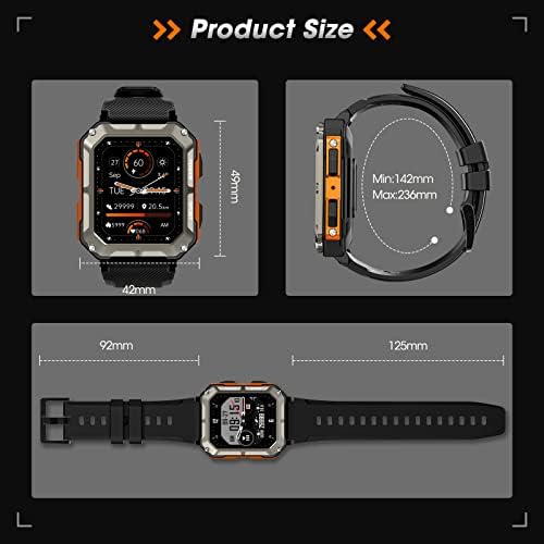 PUREROYI Military Smart Watch for Men