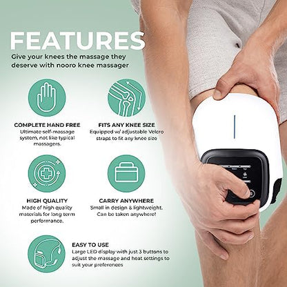 Nooro Knee Massager | Powerful Infrared Heat and Vibration Knee Pain Relief for Swelling Stiff Joints.