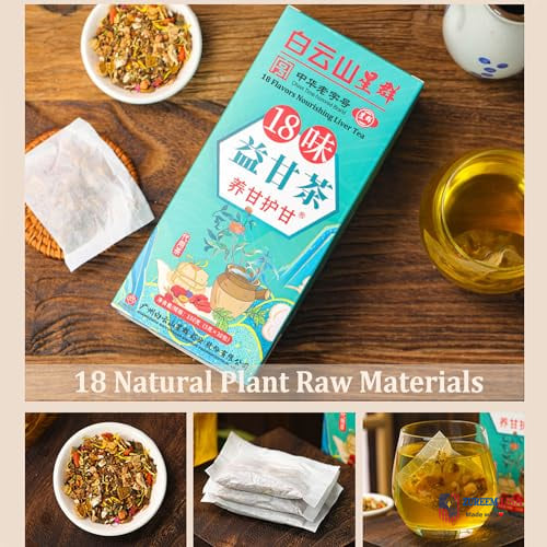 Daily Liver Tea, 18 Flavors Liver Tea with 18 Different Herbs for Better Liver