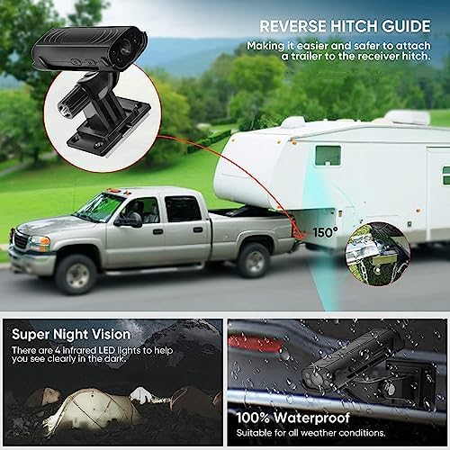 RVsTrailer Wireless Backup & Hitch Camera