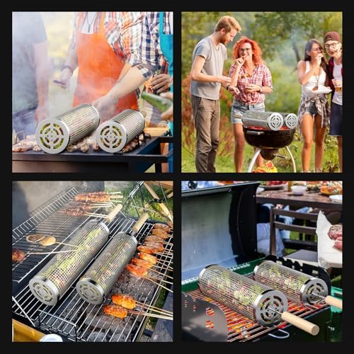 Rolling Grilling Basket