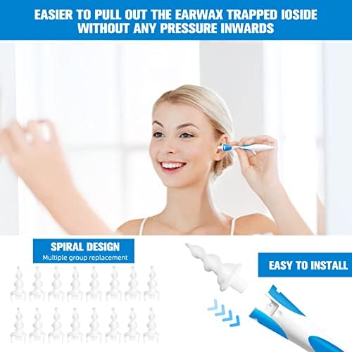 Ear Cleaner With Soft Silicone Tip, Spiral Earwax Cleaner