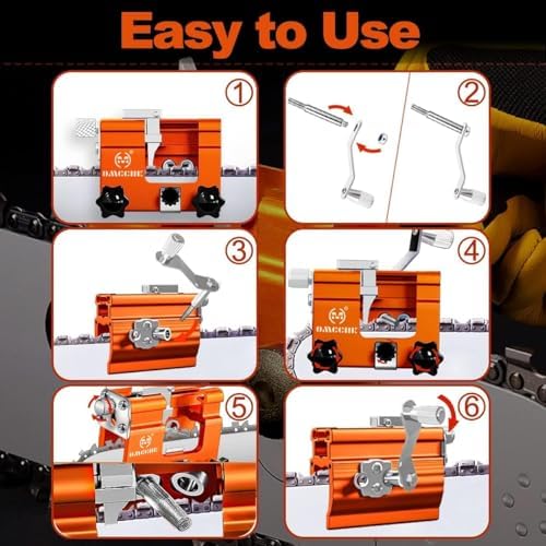 Chainsaw Chain Sharpening Jig