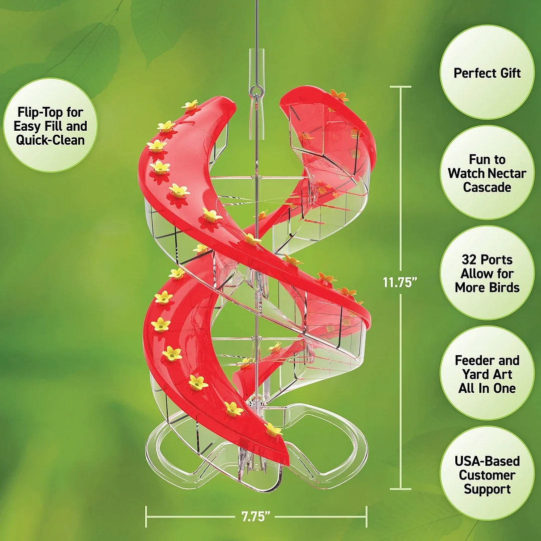 Libiyi DNA Helix 32-Port Hummingbird Feeder