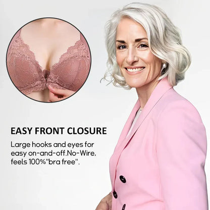 Zureem® FRONT CLOSURE '5D' SHAPING PUSH UP WIRELESS BRA