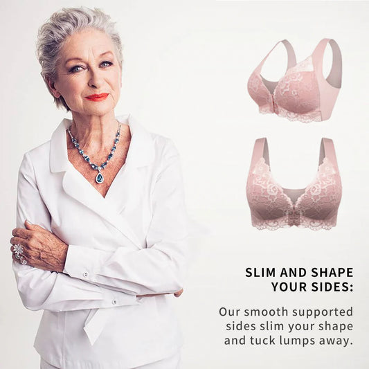 Zureem® FRONT CLOSURE '5D' SHAPING PUSH UP WIRELESS BRA