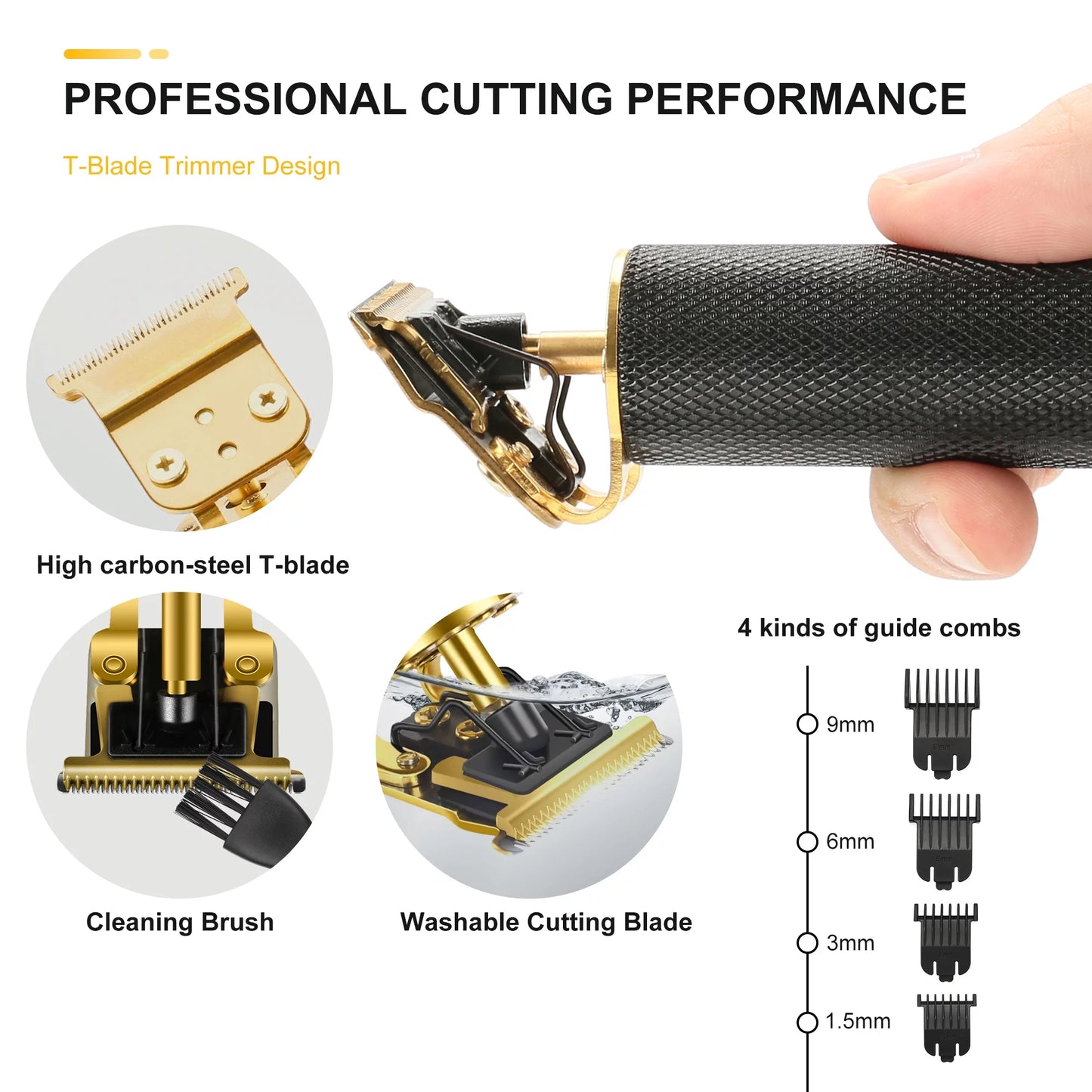 Electric Pro Li Outliner Hair Clippers Mens Hair Trimmer