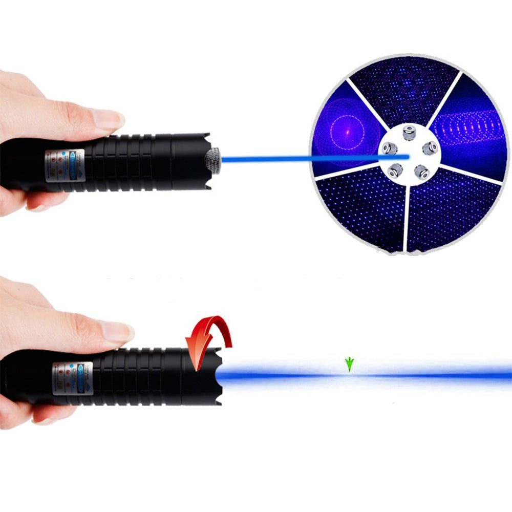 Burning Blue High-Power Tactical Laser Torch- Military Grade Flashlight