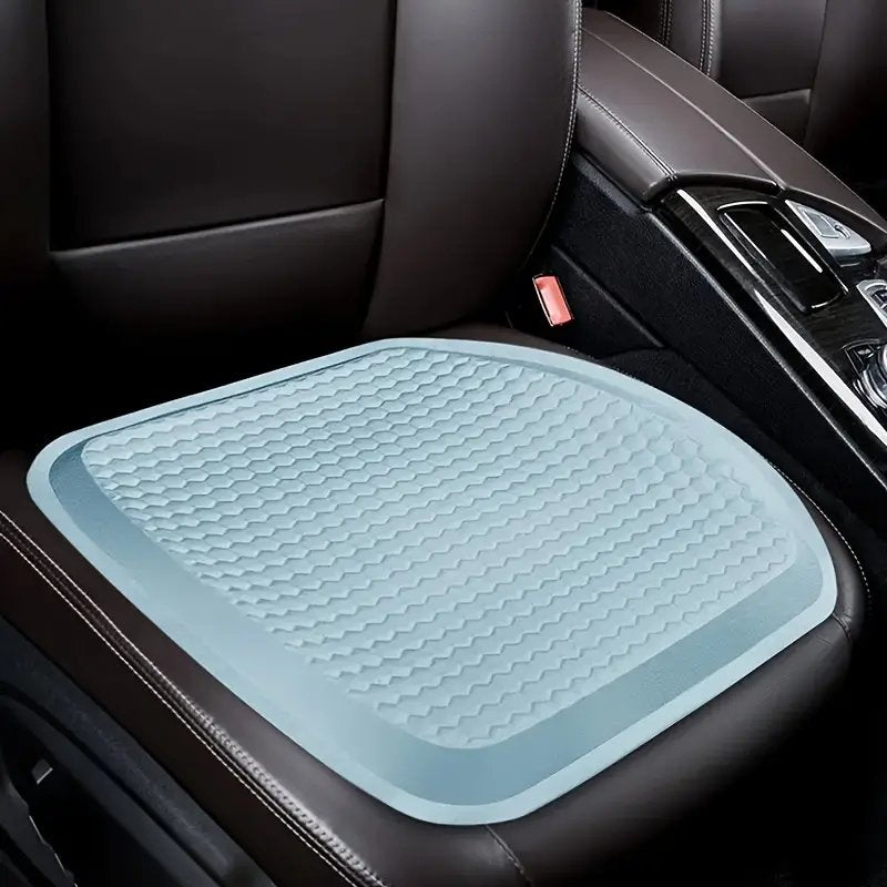 Car Seat Cushion with Breathable Cool Gel - Universal and Multifunctional, Provides Pressure Relief for Back and Tailbone Pain.