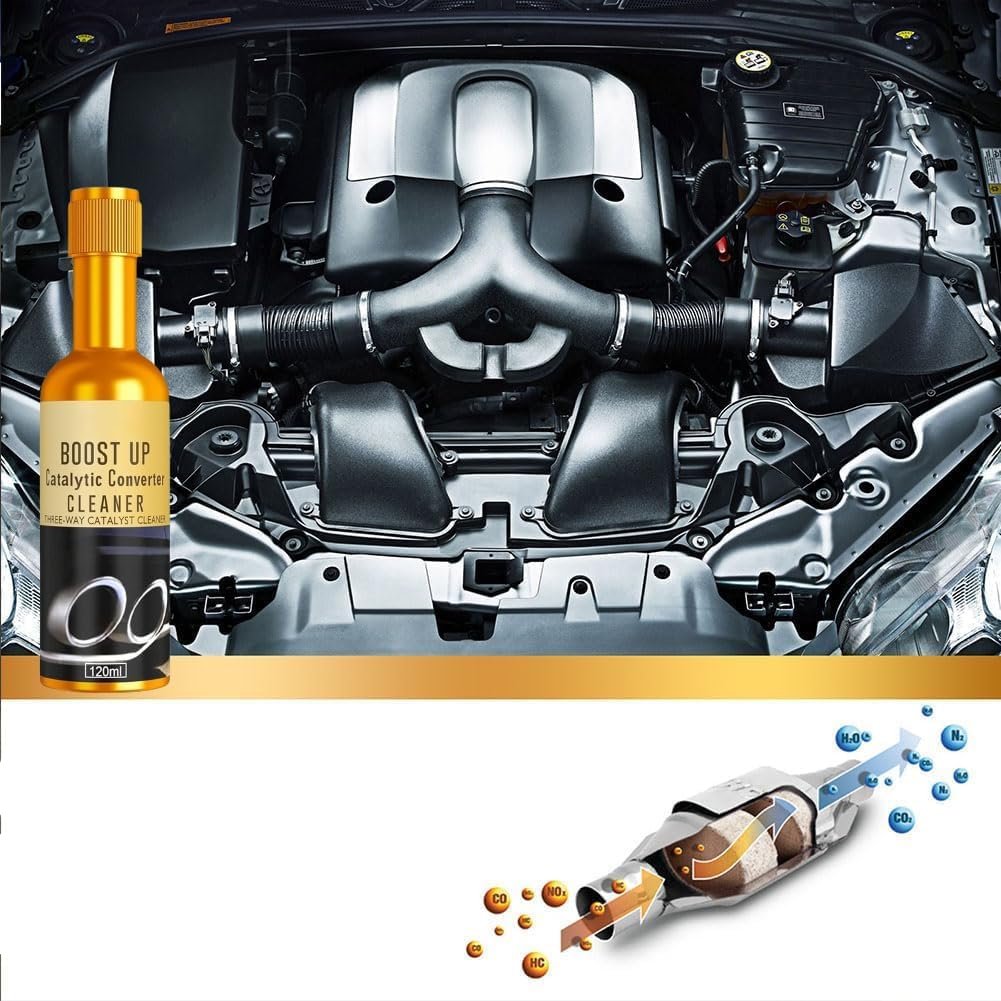 Catalytic Converter Cleaner - Instant Car Exhaust Cleaner Dust Stain Remover