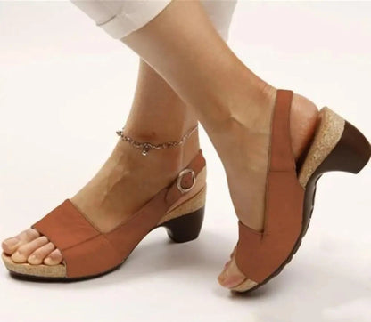 Comfortable Elegant Low Chunky Heel Shoes