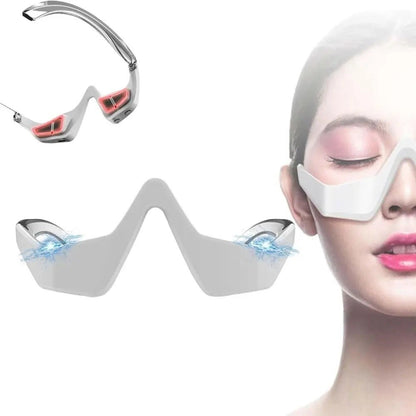 Electric Massage Eye Care Device - Light Eye Protection Frames Massager Removes Dark Spots Circles Bags and Wrinkles