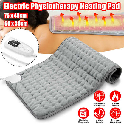 Electric Pain Relief Heating Pad with Optimized 6 Levels of Temperature and Timer