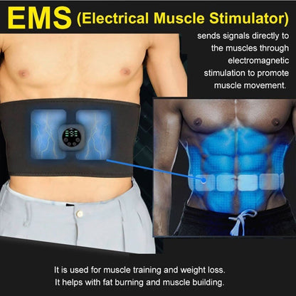 EMS Ab Stimulator Belt Machine For Belly Slimming, Toning, Abdominal