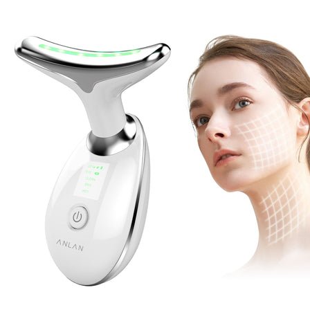 EMS Neck Face Beauty Device LED - Therapy Lifting and Tighten Massager Microcurrent Wrinkle Remover Skin Care Tools