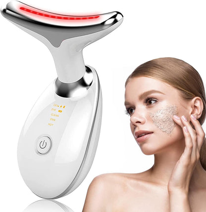 EMS Neck Face Beauty Device LED - Therapy Lifting and Tighten Massager Microcurrent Wrinkle Remover Skin Care Tools