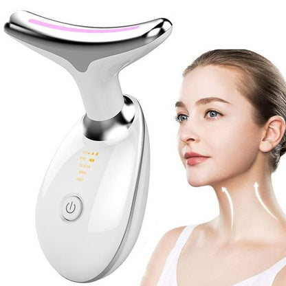 EMS Neck Face Beauty Device LED - Therapy Lifting and Tighten Massager Microcurrent Wrinkle Remover Skin Care Tools