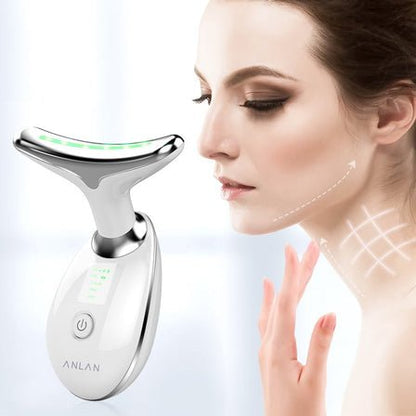 EMS Neck Face Beauty Device LED - Therapy Lifting and Tighten Massager Microcurrent Wrinkle Remover Skin Care Tools