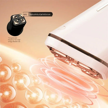 EMS + RF Facial Care Beauty Device - Face Lifting Wrinkle Reduction, 3 Modes, USB Rechargeable