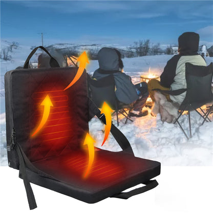 Foldable Heated Seat Cushion - 3 Level Temperature Controller Seat Cushion Heater Pad