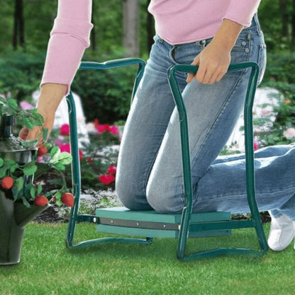 Folding Ergonomic Kneeler- Practical Garden Tools for Kneeling and Sitting Sturdy and Lightweight