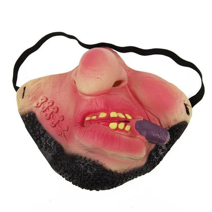 Funny Half Face Horrible Masks -  Halloween Cosplay Props