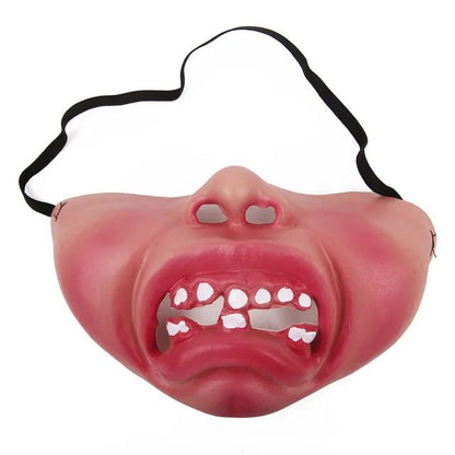 Funny Half Face Horrible Masks - Scary Cosplay Mask Costume for Halloween Party