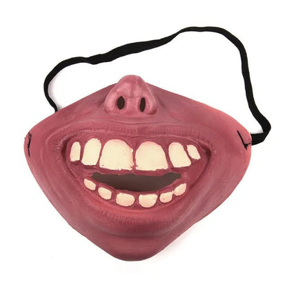 Funny Half Face Horrible Masks - Scary Cosplay Mask Costume for Halloween Party