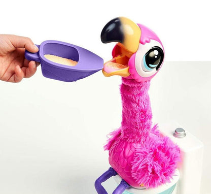 Gotta Go Flamingo Magic Feed Toy - He Repeats What You say Also! You Won't be able to Stop Laughing & Singing Along