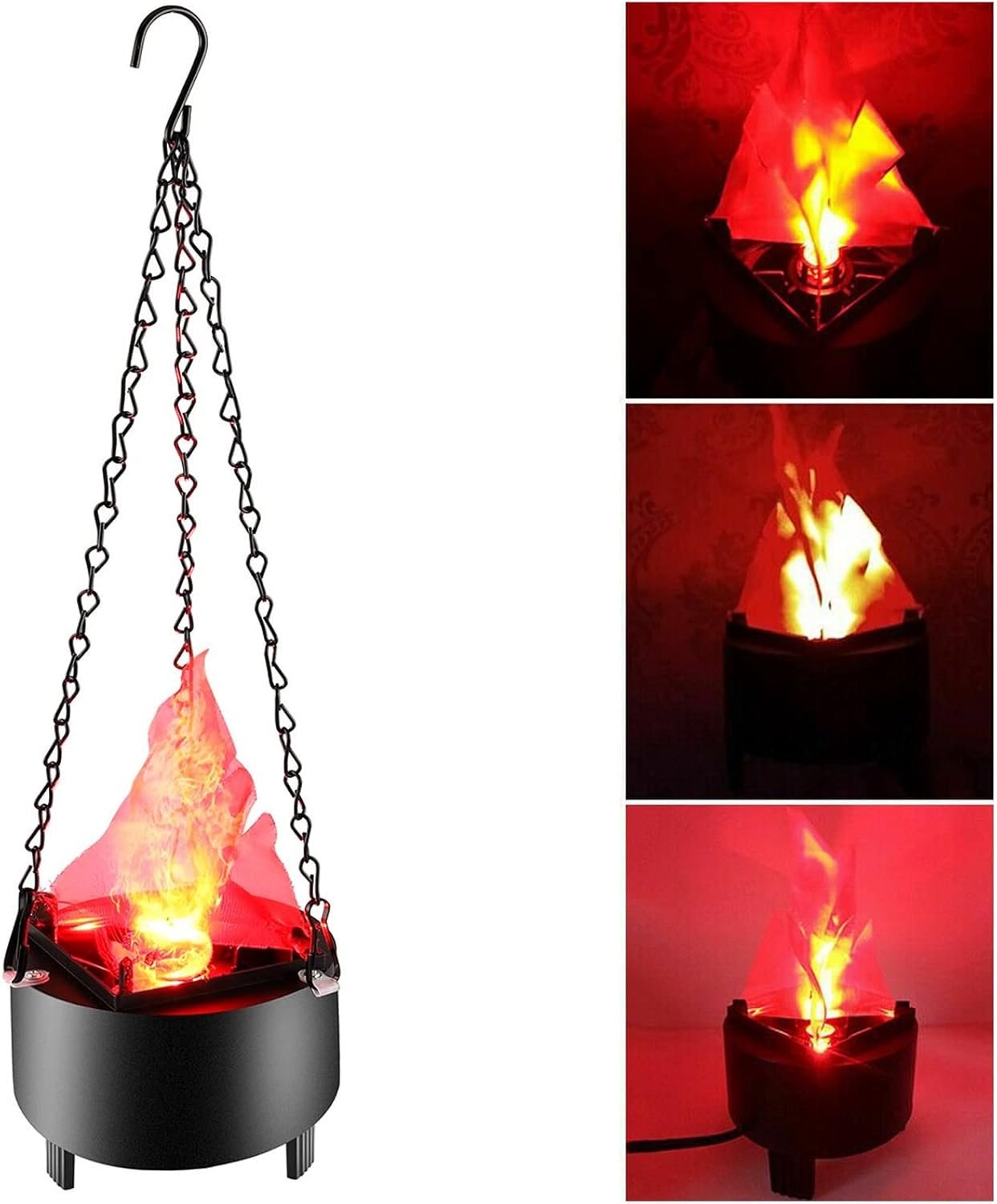 Halloween Bar Hanging Flame Light - Realistic Flame Simulation