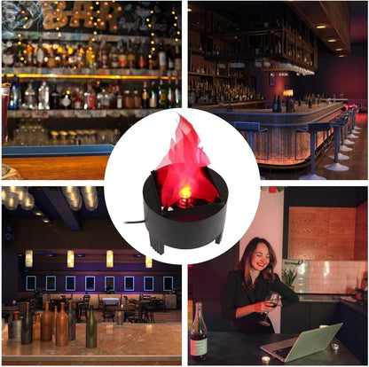 Halloween Bar Hanging Flame Light - Realistic Flame Simulation