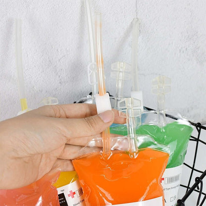 Halloween Blood Bags for Drinks - 400ml Cosplay Party Blood Bag