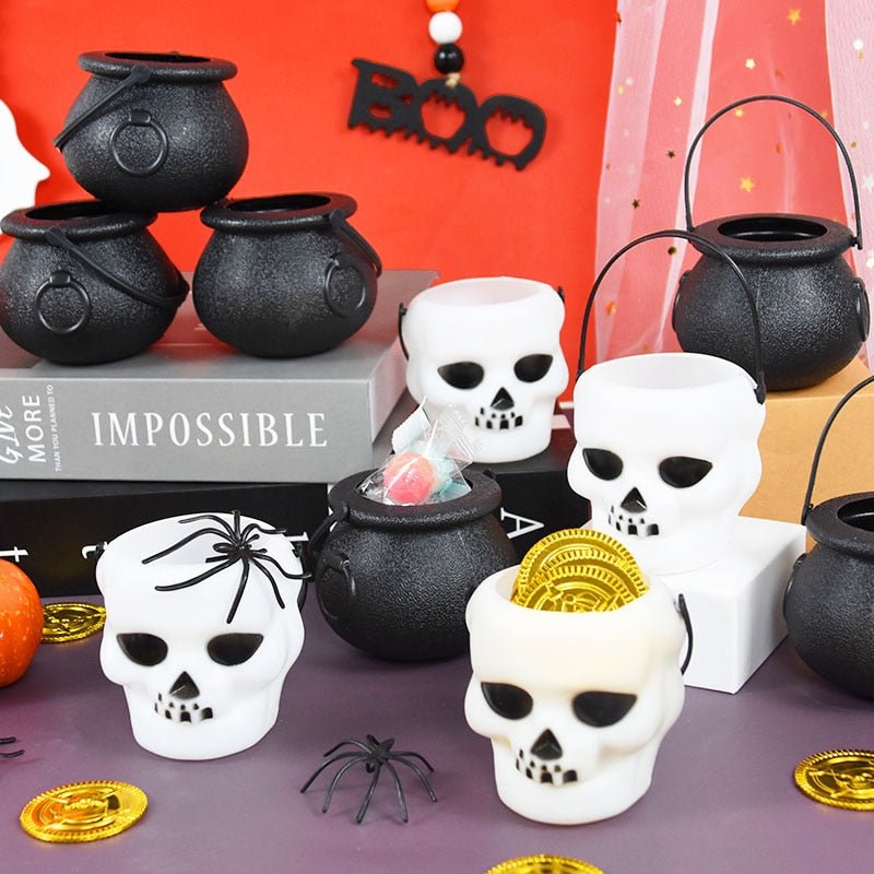 Halloween Candy Cauldron - 6pcs Mini Halloween Candy Bucket Pot