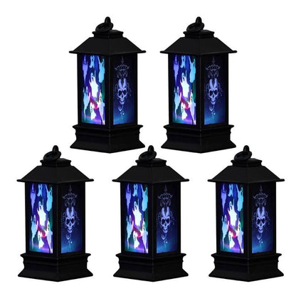 Halloween Decoration Props Lantern Flame - Halloween LED Candles Lanterns