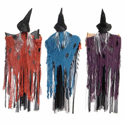 Halloween Hanging Ghost Haunted House Hanging Grim Reaper Cloaks - Dress Up Welcome Banner