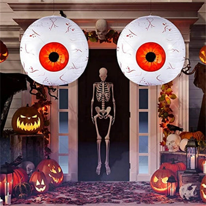 Halloween Inflatable Eyeball Balloon  - 6 Pieces Halloween Inflatable Eyeball for Indoor and Outdoor Halloween Party