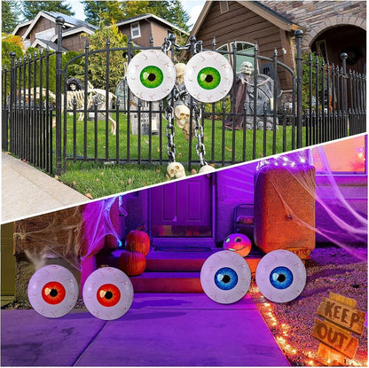 Halloween Inflatable Eyeball Balloon  - 6 Pieces Halloween Inflatable Eyeball for Indoor and Outdoor Halloween Party