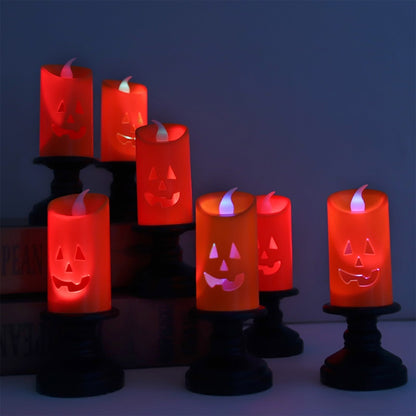 Halloween LED Candle - Flameless Pumpkin Lamp