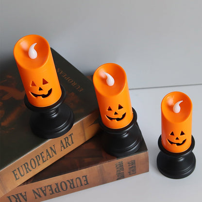 Halloween LED Candle - Flameless Pumpkin Lamp