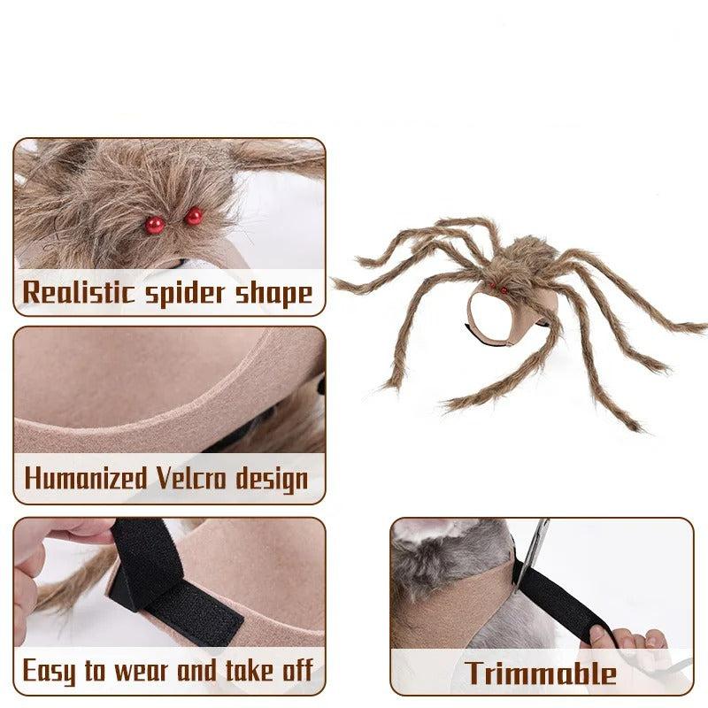 Halloween Pet Clothes - Big Spider Costumes for Dogs and Cats, Spooky Pet Halloween Costumes.