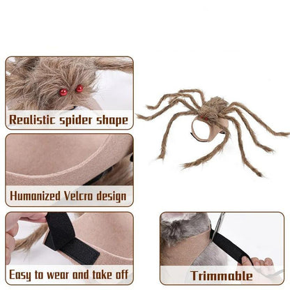 Halloween Pet Clothes - Big Spider Costumes for Dogs and Cats, Spooky Pet Halloween Costumes.