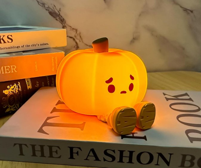 Halloween Pumpkin Night Light - Cute, Multi-functional Lamp