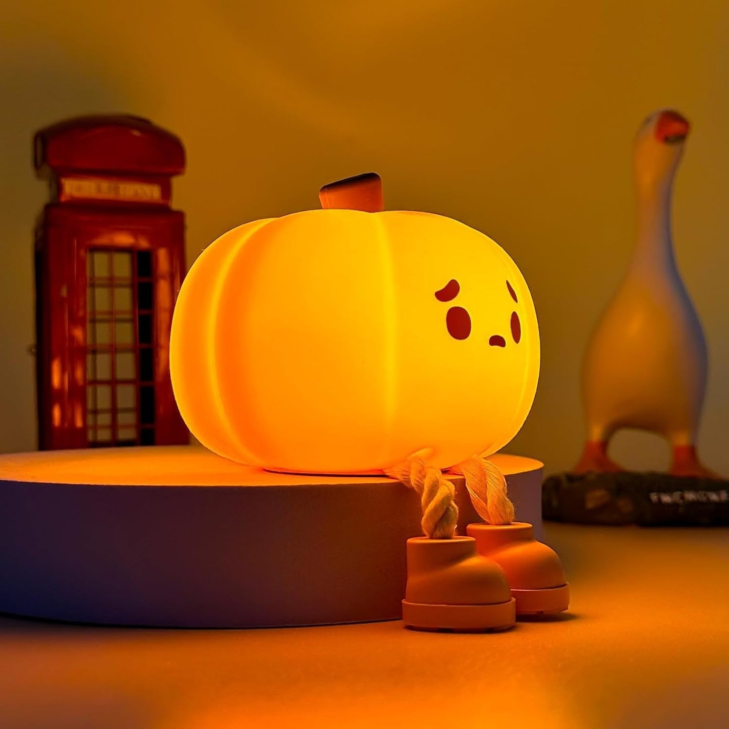 Halloween Pumpkin Night Light - Cute, Multi-functional Lamp