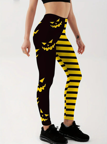 Halloween Pumpkin Sexy Leggings - Festive & Functional