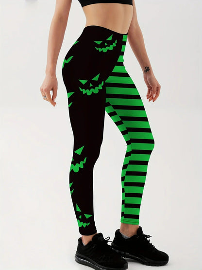 Halloween Pumpkin Sexy Leggings - Festive & Functional